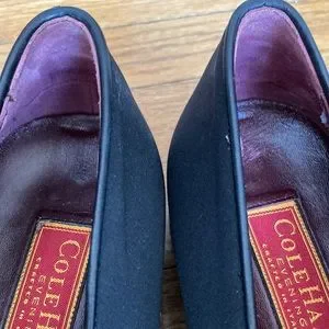 Cole Haan Black Satin Leather Loafers Made in Italy Size 10D Cole Haan | Shoes | Cole Haan Black Satin Leather Loafers  main image 3